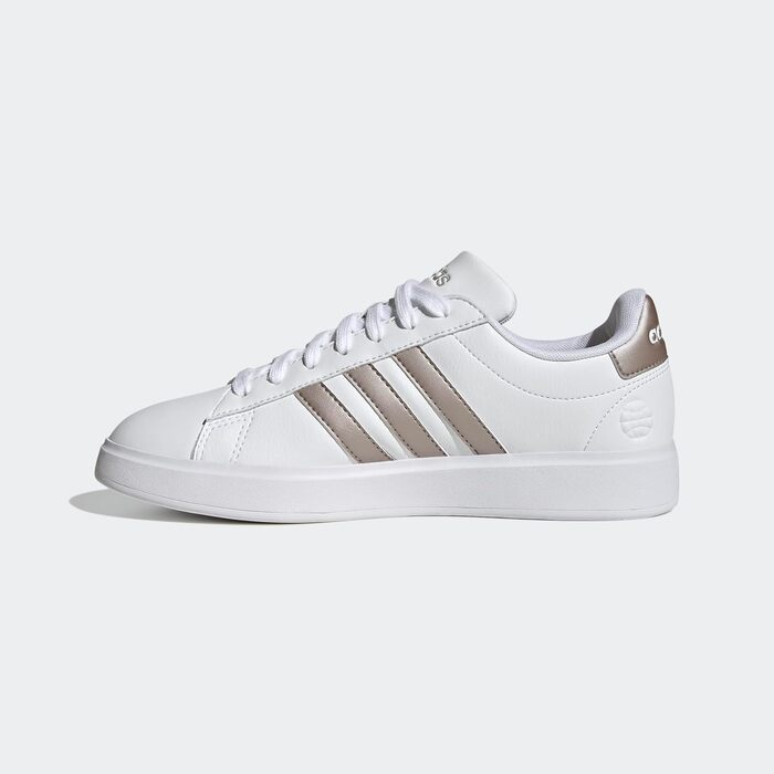 Кросівки Adidas Grand Court 2.0 жіночі, білі з бежевим, 39 1/3 EU