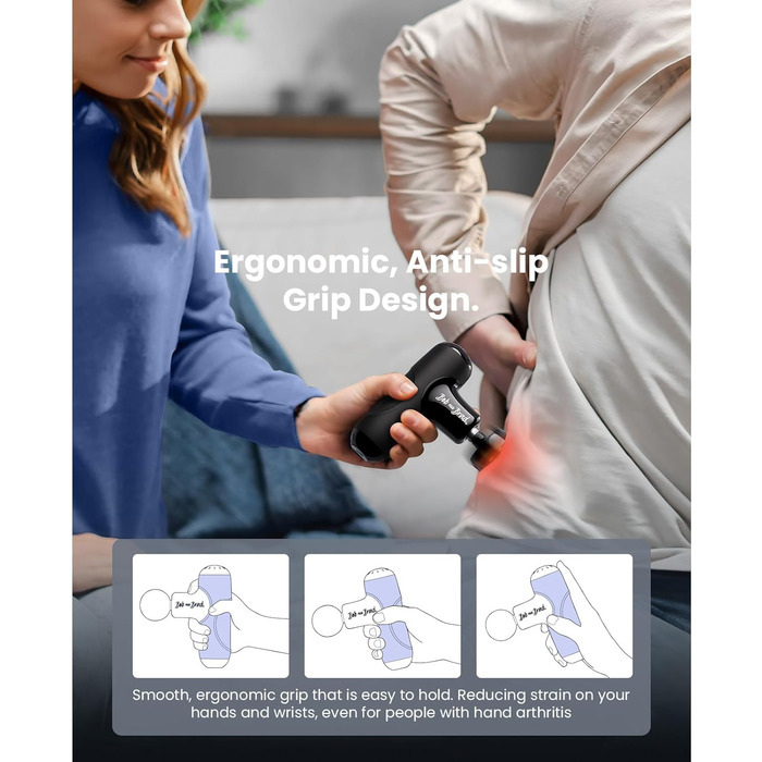 Масажер для м'язів BOB AND BRAD Q2 Plus з підігрівом: компактний, тихий, з сумкою, для розслаблення м'язів