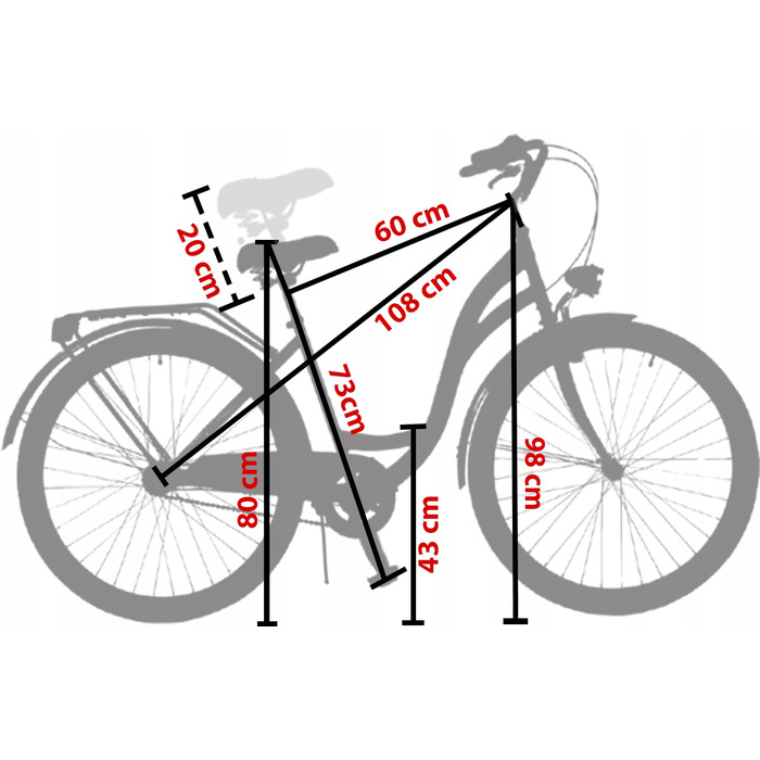 Міський велосипед Kozbike S1, рама 18 дюймів, колеса 28