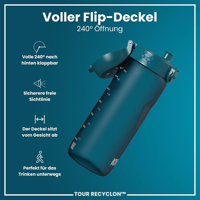 ION8 Фляга для води, 750 мл, глибокий Petrol, Evo