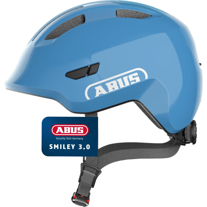 Дитячий велосипедний шолом ABUS Smiley 3.0 з глибокою посадкою, дизайном для дітей та місцем для хвостика — для дівчаток і хлопчиків