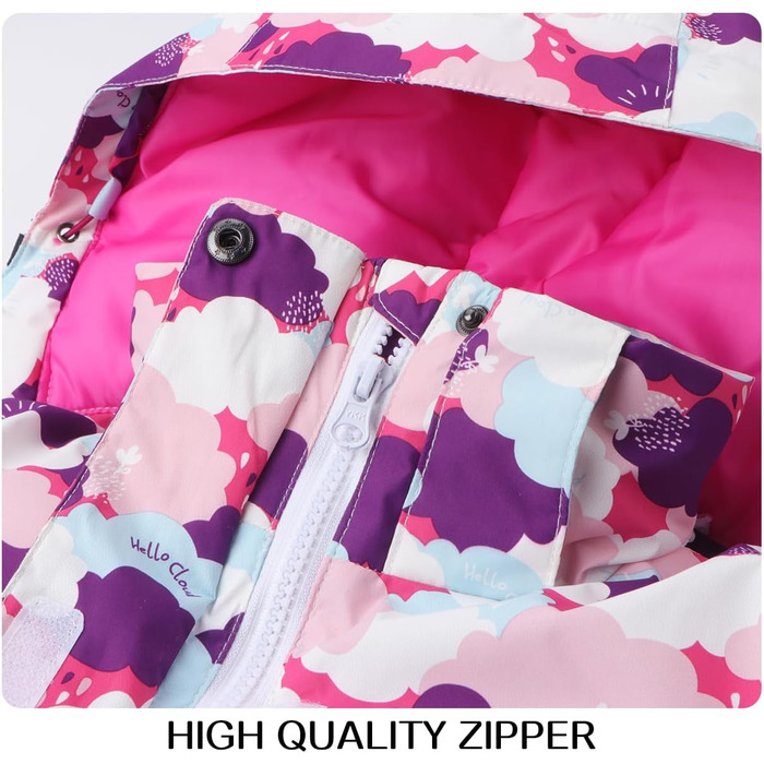 Дитячий зимовий костюм для сноуборду та лиж, водонепроникний, рожевий, 12-13 років