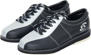 Чоловічі кеди для боулінгу SDEQA, шнурівка, для газону, антиковзаючі, легкі, розмір 41 EU, чорний сріблястий