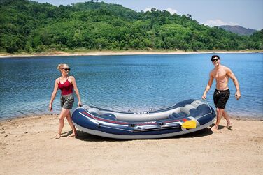 Надувний човен Bestway Hydro-Force Treck X3 для 3 дорослих та 1 дитини, 307x126x39 см, комплект