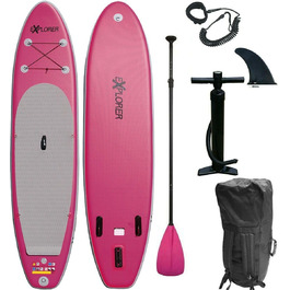 Надувна SUP-дошка EXPLORER ALF2 320 см, рожева, для сап-серфінгу