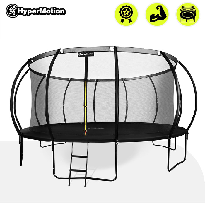 Трамплін гірчатий Hypermotion Outdoor для дітей 244/305/366/430/487 см - швидковисихаючий, водостійкий, з чудовою пружністю. Ідеальний для саду (діаметр 487 см).