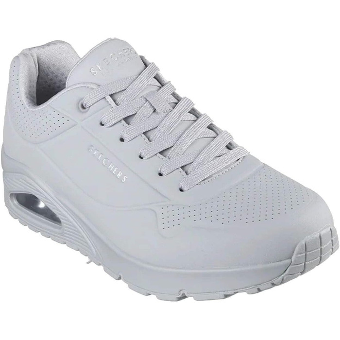Кросівки чоловічі Skechers UNO Stand on Air, сіро-кам'яний колір, сітка Durabuck, розмір 44 EU