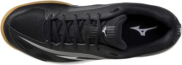 Дитячі кросівки Mizuno Cyclone Speed 3 для дівчаток, білий/чорний колір, розмір Big Kid 2, чорний/сріблястий