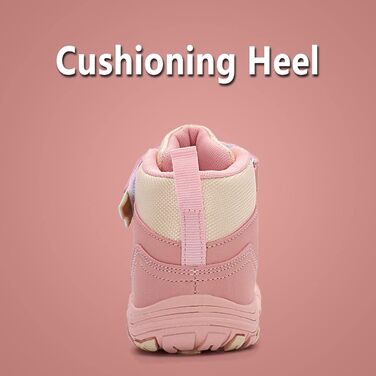 Дитячі трекінгові черевики FLIOZY - рожеві, легкі, дихаючі, з антиковзкою підошвою. Підходять для хлопчиків та дівчаток, розмір 27 EU.