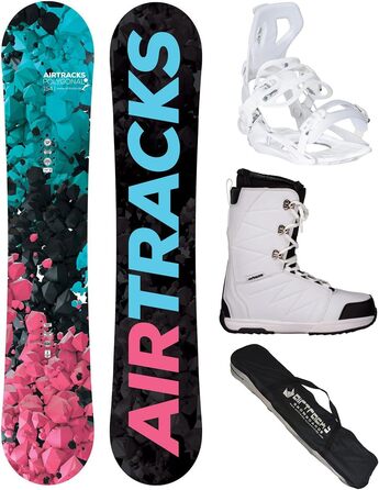 Snowboard Airtracks Damen Set: дошка, кріплення Master W Fastec, черевики Star W 40, сумка SB (138-154 см)