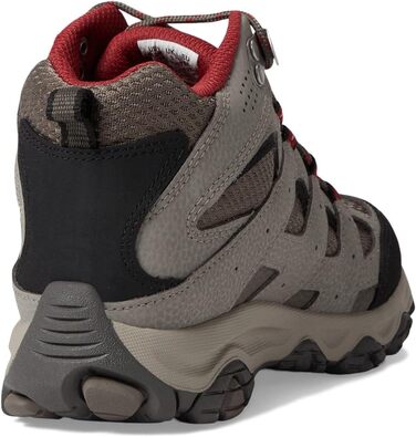Черевики для ходьби Merrell Moab 3 Mid Wtrpf для хлопчиків (12 Wide Big Kid, Boulder Rot)