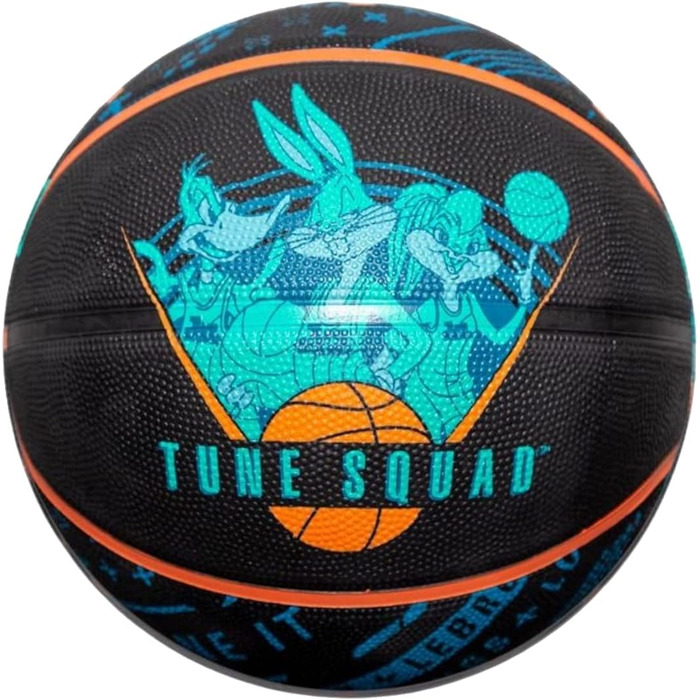 Баскетбольний м'яч Spalding Space Jam Tune Squad Roster, розмір 7, чорний, унісекс