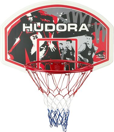 Баскетбольний набір HUDORA для дому та вулиці, щит і кільце з кріпленням для стіни, для дорослих, підлітків і дітей