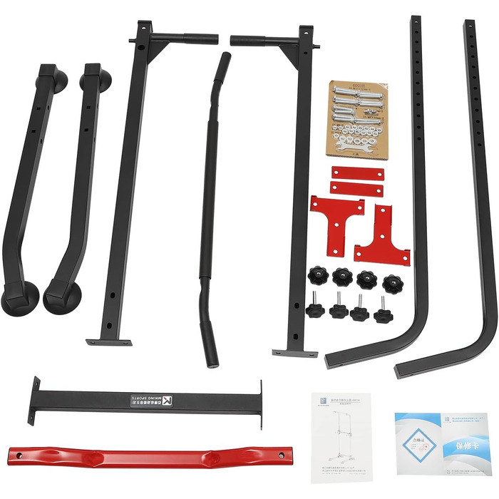 Багатофункціональна турнікова станція Power Tower: підтягування, бруси та прес, регульована висота 165-210 см, силовий тренажер для дому