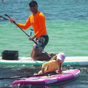 Дитяча надувна SUP-дошка THURSO SURF Wunderkind 228x76x10 см, двошарова, карбонове весло, 3 знімні плавці, шнурок, рюкзак для води