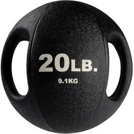 Медичний м'яч Body-Solid Dual Griff 9 кг для фітнесу