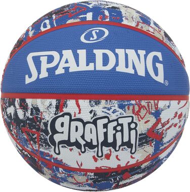 Баскетбольний м'яч Spalding Graffiti, розмір 7, синьо-червоний, універсальний
