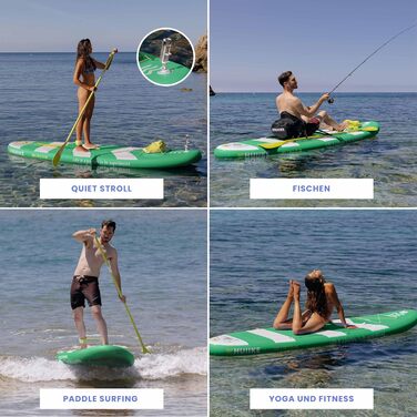 Надувна SUP-дошка HUIIKE з аксесуарами, для сапбордингу, велика стійкість