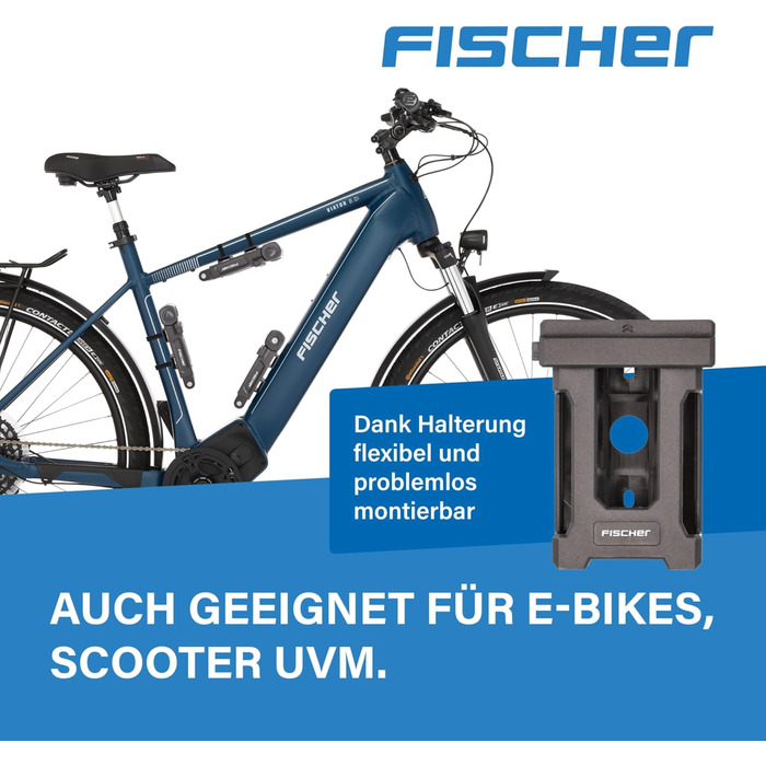 Замок велосипедний складний Fischer PROTEC FN110, 110 см, 2 ключі