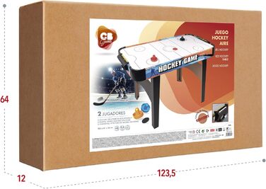 Настільний аерохокей ColorBaby CBGames 122x61x75 см, великий ігровий стіл для дітей і дорослих