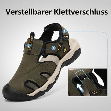 Чоловічі сандалі AX BOXING для трекінгу та спорту, зелені, розмір 44 EU