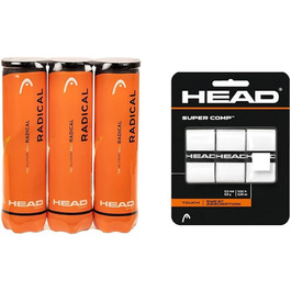 Тенісні м'ячі Head Radical 12 шт. (3 туби по 4 м'ячі)