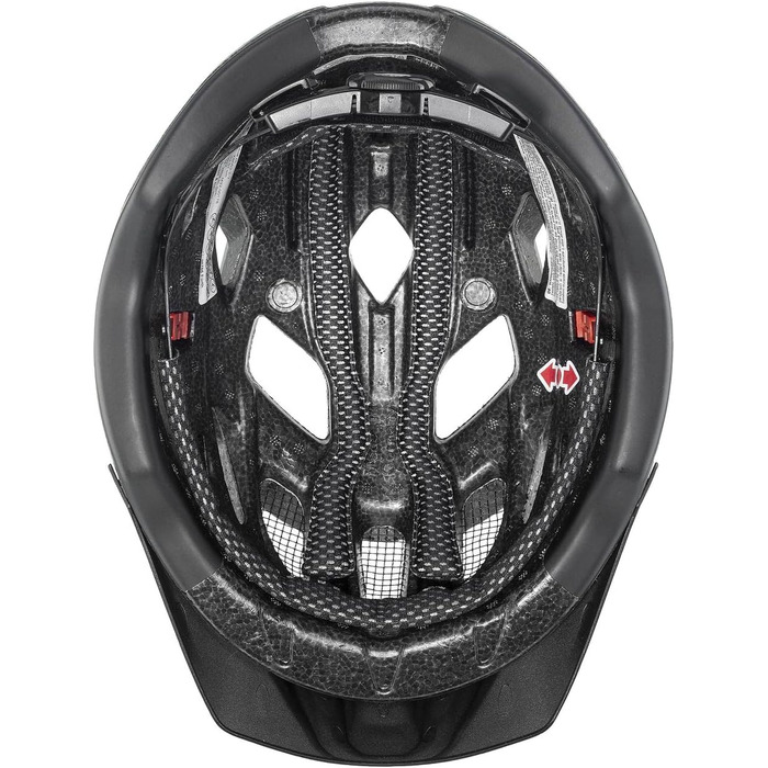 Велошолом Uvex Active CC універсальний, зелено-чорний, 52-57 см, індивідуальне регулювання, сумісний з LED