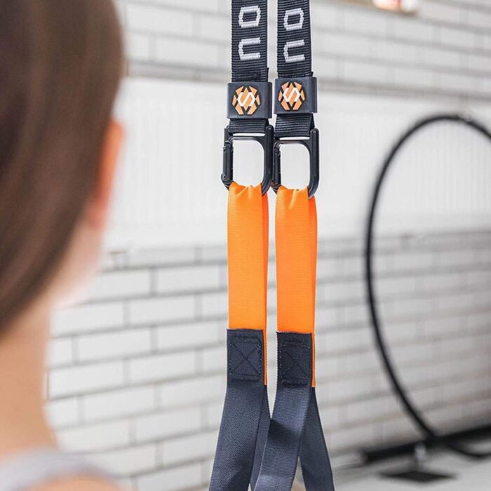 Преміум набір для тренувань Sling Trainer V.2025 з рушником, рюкзаком та інструкцією - підвісний тренажер для функціональних тренувань з кріпленням до дверей + сертифікат якості