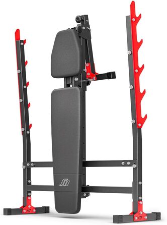 Регульована лава для жиму Marbo Sport MH-L107 2.0 з тримачем для штанги, чорна, вироблено в ЄС