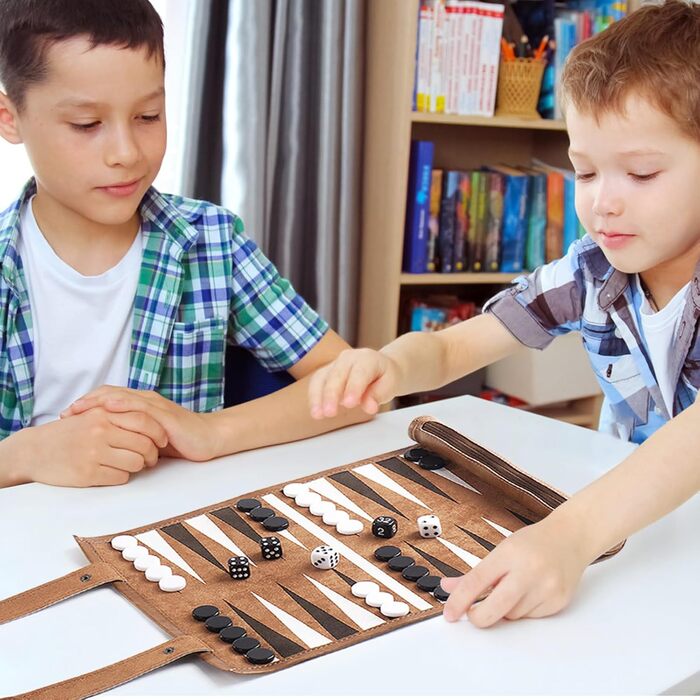 Набір для гри в шашки (бекґеммон), класичний набір для дорослих, розмір поля 32 x 26 см