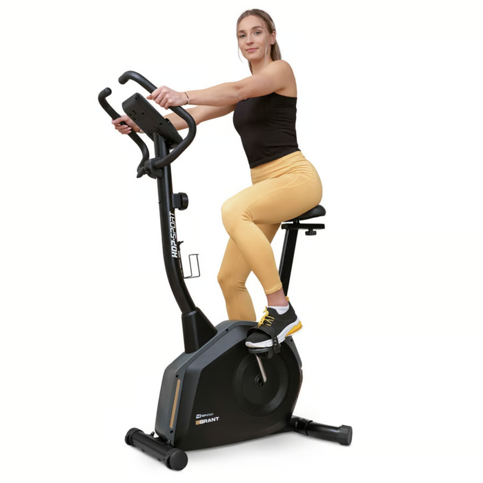 Велотренажер Hop-Sport HS-4000H Grant чорно-золотистий