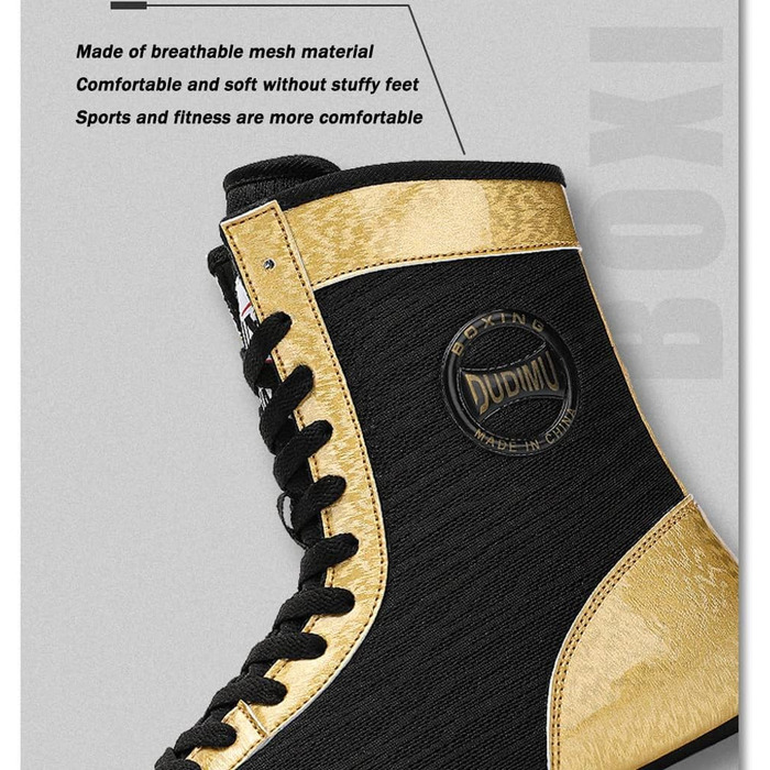 Чорно-золоті спортивні кросівки для кікбоксингу, Taekwondo, Wrestling, фітнесу. Легкі кросівки для чоловіків та жінок, 45 EU