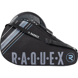 Чохол для падельної ракетки Raquex Enigma, чорний, з м'якою підкладкою, захист для 1 ракетки, подарунок для жінок і чоловіків
