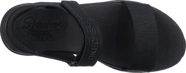 Скечерс D'Lux Walker New Block: жіночі сандалії на платформі, чорні, розмір 39 EU