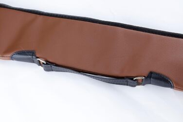 Чохол для кия бінкард (1/2 кий) коричневий, для зберігання кия, переносна сумка для більярдного кия