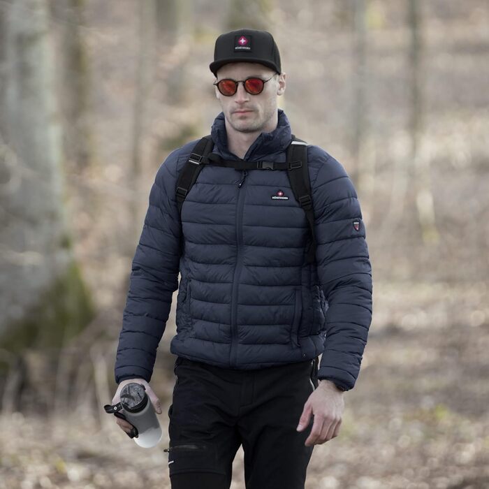 Чоловіча куртка Höhenhorn Balmhorn: перехідна, степкова з капюшоном, колір - Midnight Black, розмір XL