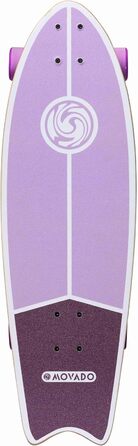 Скейтборд Star Scooter Surf Longboard Retro Cruiser ABEC-11 рожевий, для дорослих, унісекс, повний комплект