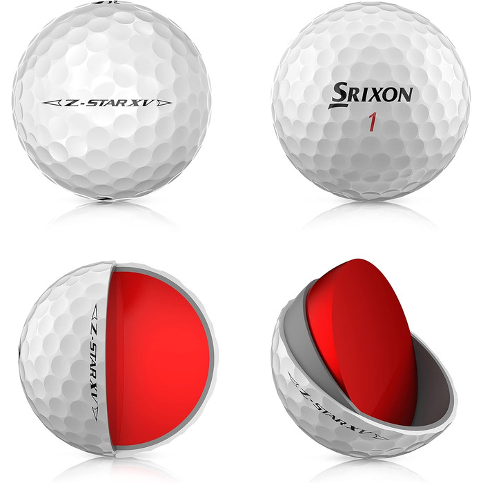 Гольф-м'ячі Srixon Z-Star XV 8, преміум, 12 шт., тур рівень, для дорослих, Pure White