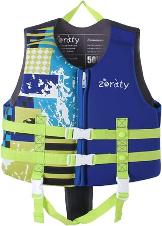 Дитячий жилет для плавання Zeraty для малюків, блакитний, регульовані ремінці, 1-9 років, 22-88 кг