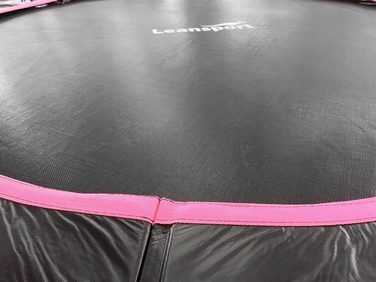 Батут LEAN Sport Max 16ft, чорно-рожевий