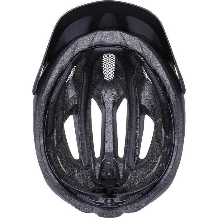 Велошолом BBB Cycling Kite 2.0 для дорослих і дітей, для шосейного та гірського велосипеда, знімний візор, кріплення для LED, розмір S (52-55 см), матовий чорний