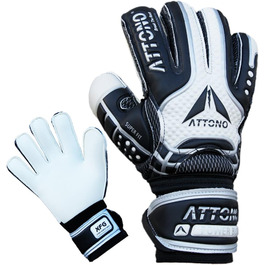 Воротарські рукавички ATTONO Power Block V01 Fingersave, розмір 11, білі-чорні