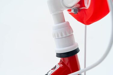 Дитячий велосипед Huffy Glimmer 18 дюймів червоний для дівчаток 6-8 років, легка швидка збірка, зі стабілізаторами