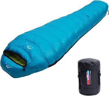 Сплячий мішок LMR Outdoor для кемпінгу, ультралегкий, з компресійним мішком (світло-блакитний)