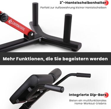 ЛІОНСКУЛ Банка для гіперекстензій з регульованою спинкою - тренажер для дому