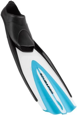 Ласти для снорклінгу SCUBAPRO Fluida (40-41) - дитячі та дорослі, повний виріз, блакитно-біло-бірюзові