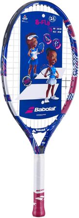 Дитяча тенісна ракетка Babolat B Fly 21, біло-рожева, натягнута, 185 г