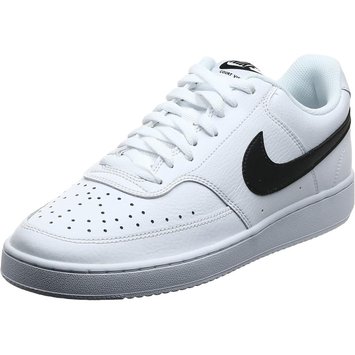 Кросівки Nike Court Vision Low - баскетбольні, білі/чорні, 44.5 EU