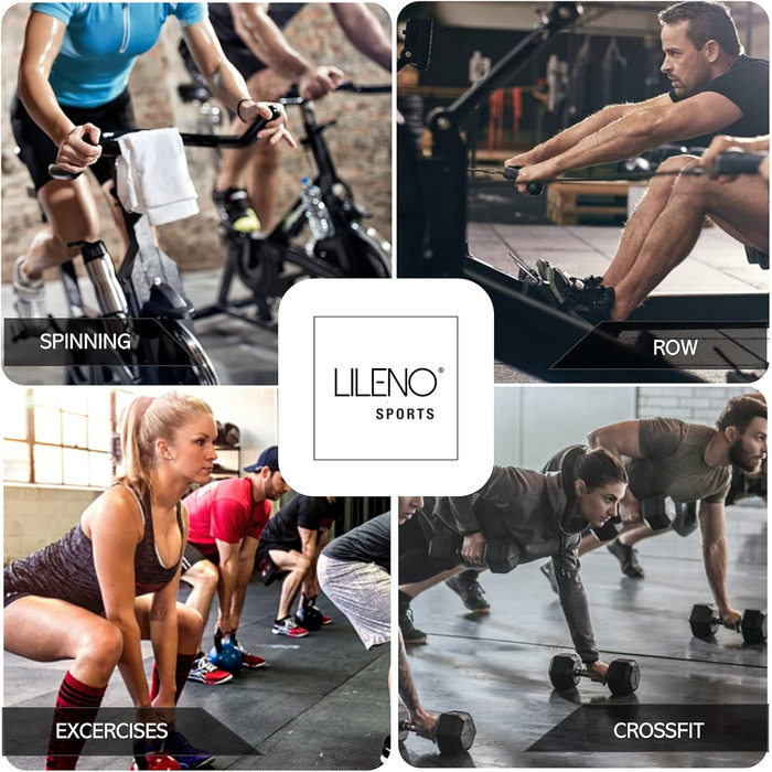 Захисний килимок LILENO SPORTS 60x120 см, 8 мм – міцна підкладка для бігової доріжки, крос-тренажера, велотренажера, фітнесу та йоги