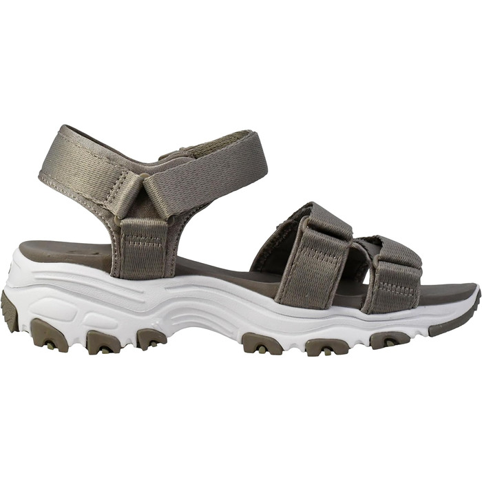 Сандли Skechers D'lites-Fresh Catch на підборах (40 EU, Тауп)